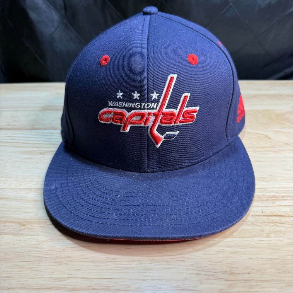 Adidas Washington Capitals Culture Power Up Adjustable Snapback Hat Navy